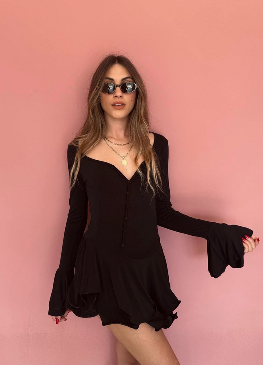 Abito manica svasata