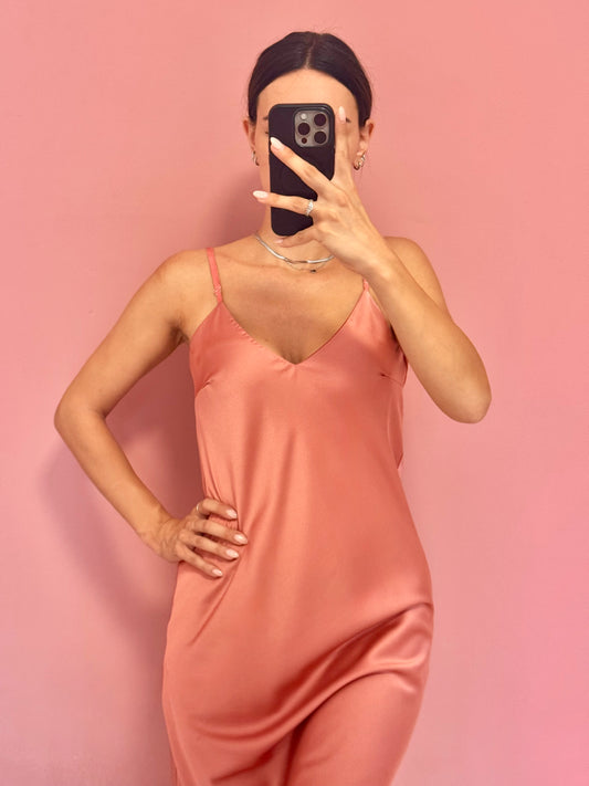 Abito midi satin