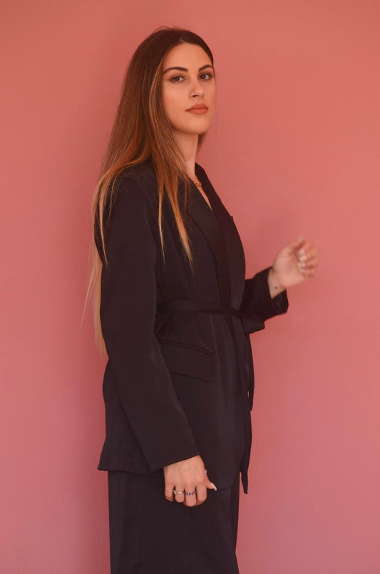Tailleur satin