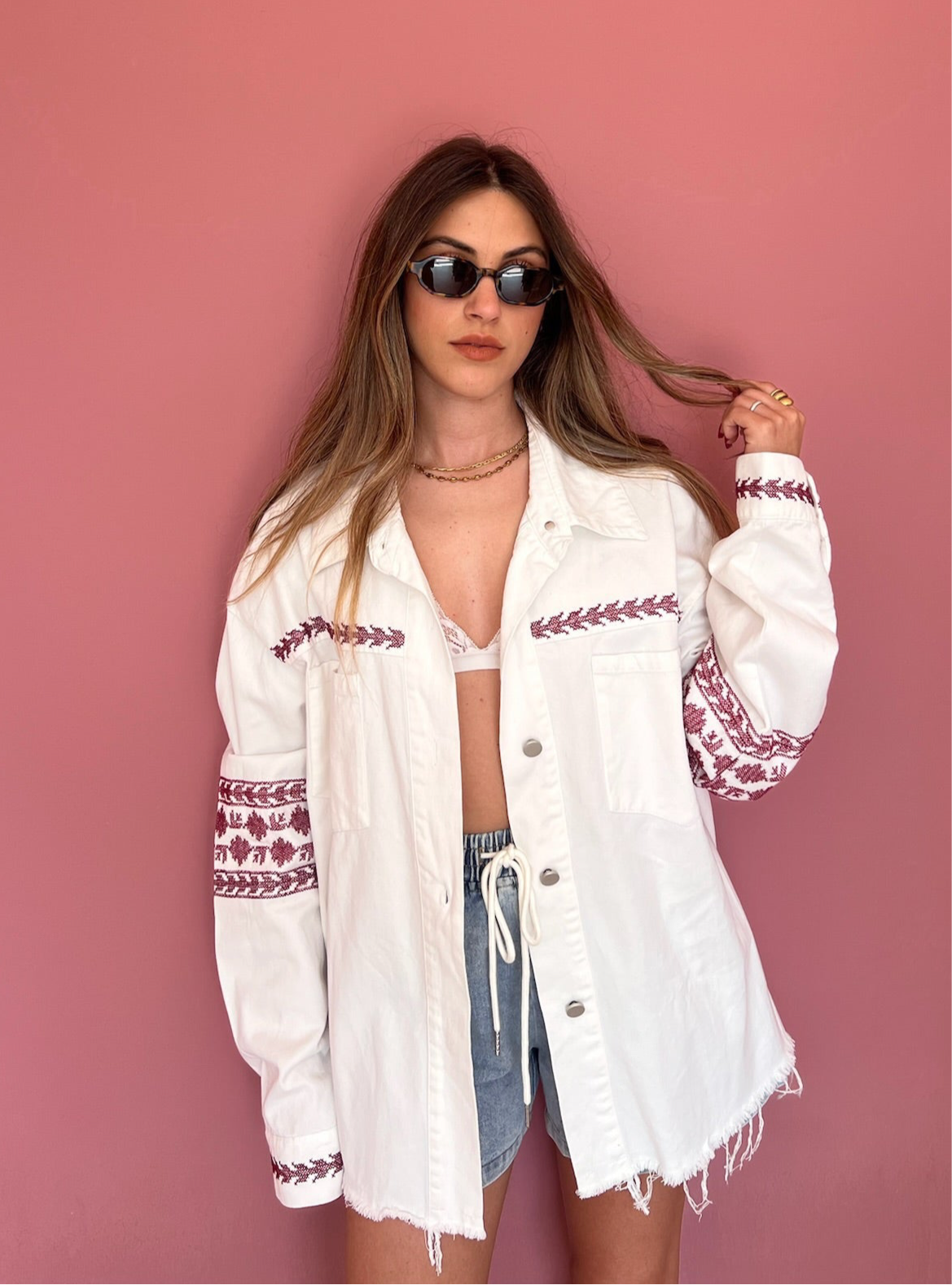 Camicia ricami