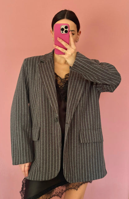 Blazer Over grigio