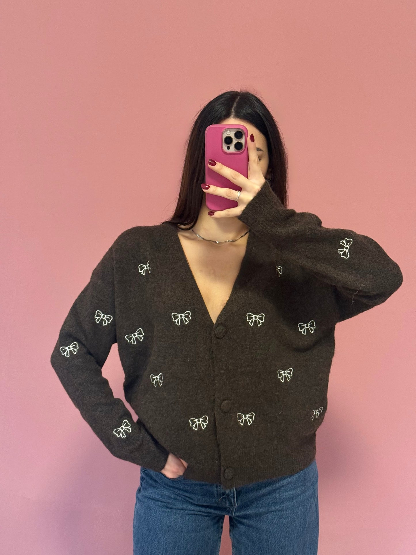 Cardigan fiocchi cacao