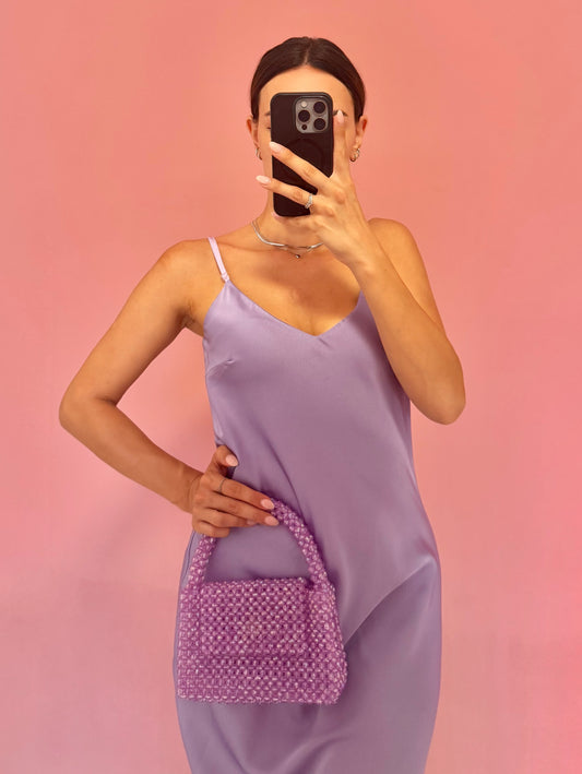 Abito midi satin