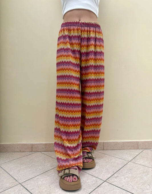 Pantalone zig zag