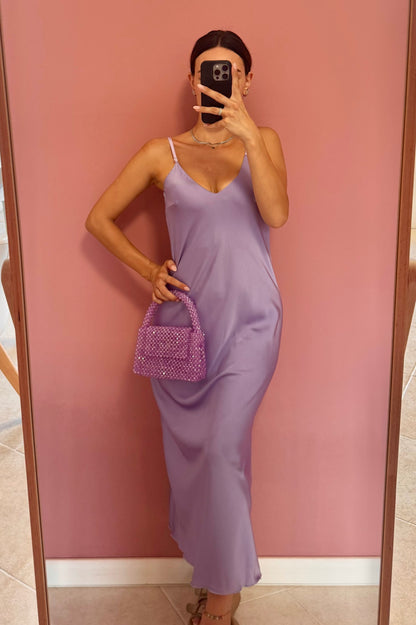 Abito midi satin