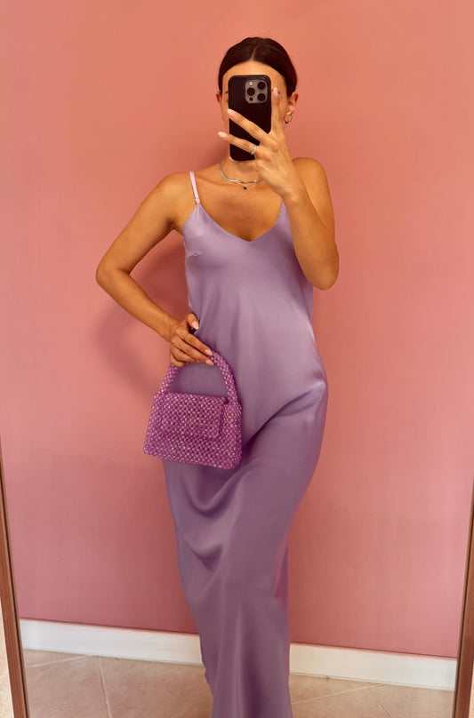 Abito midi satin