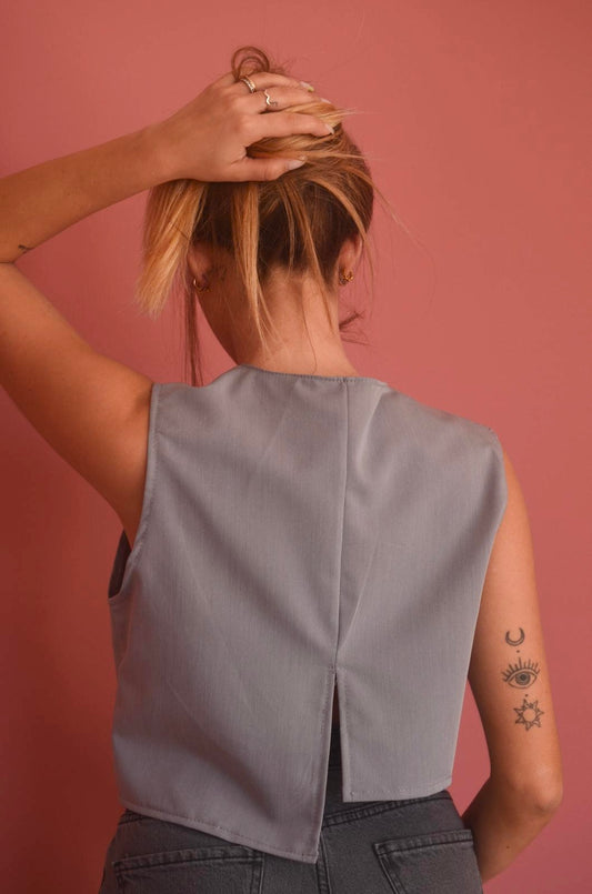 Gilet asimmetrico